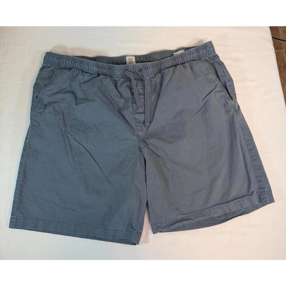 GAP Men's 9" Easy Short Elastic Waistband Shorts Size XXL Blue